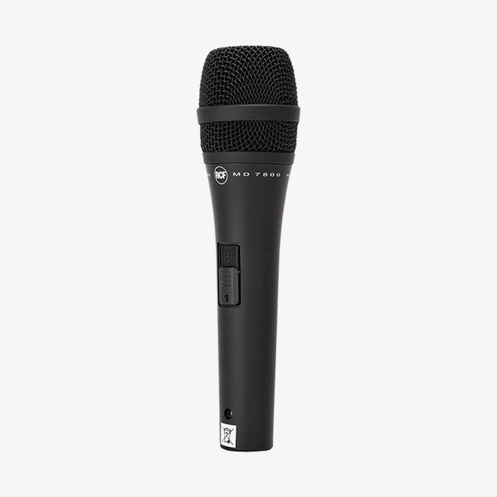 Профессиональный динамический суперкардиоидный микрофон CFMMD7800 (RCF MD 7800), с кабелем XLR 5 м | Cofem / RCF (Италия)