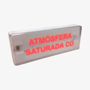 Световое табло LLHCO «Атмосфера насыщена CO» с зуммером, 12–30 В= | Cofem (Испания)