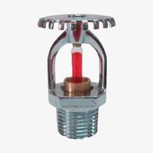 Sprinkler vertical (upright) 3/4” K115, răspuns rapid, cromat, 79 °C (fiolă galbenă) | Cofem (Spania)