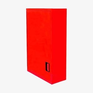 Hidrant interior echipat CBF4 Ø25, furtun 20 m, dulap vertical 500 × 750 × 245 mm, ușă plină | Cofem (Spania)