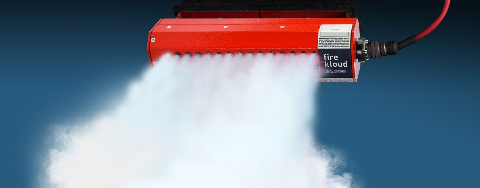 Generator de aerosol eliberează norul de stingere
