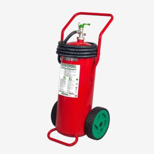 Stingător (Extinctor) mobil din inox cu spumă 50L rezistent -30°C, Fabricat în Italia
